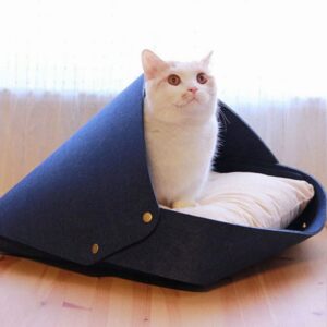 Cosy Haven Felt Cat Bed