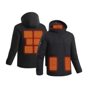 Heated Jacket with Detachable Hood