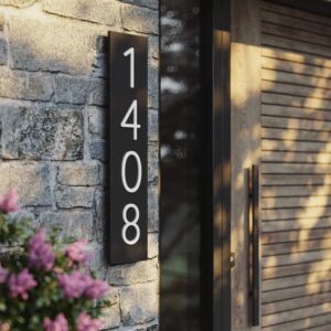 Custom Modern House Number Sign