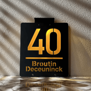 Personalised Solar House Number Light