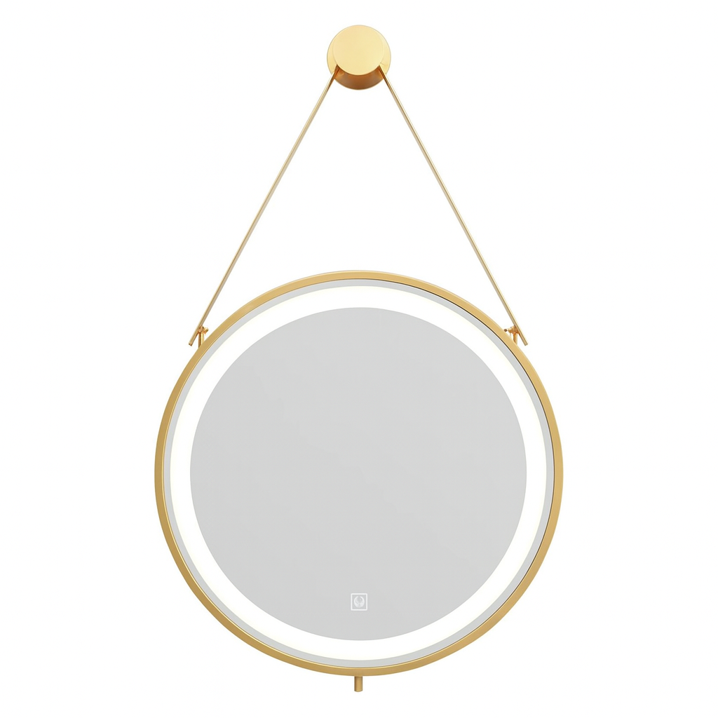 Golden LED Wall Mirror