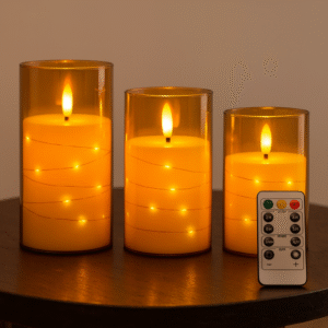 Sparkling Flameless Candles