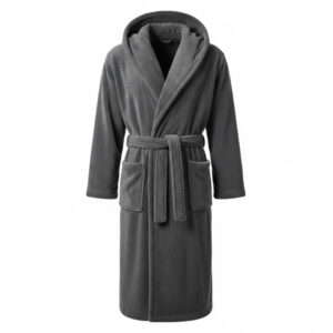 Men's Hooded Fleece Dressing Gown