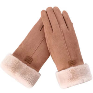 Women Furry Winter Gloves Touchscreen