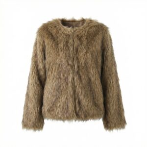 Women Fur Collar Coat Short