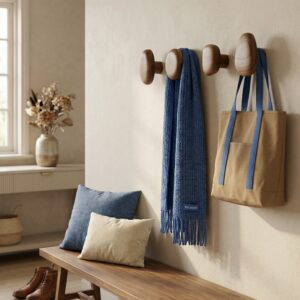 PebbleOak Solid Wood Hooks