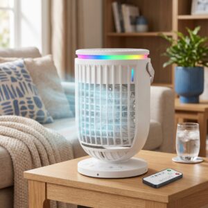 Brezlyn – Mini Air Conditioner Portable Cooler Fan