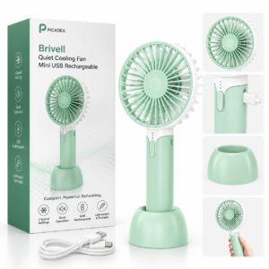 Brivell – Quiet Cooling Fan Mini USB Rechargeable