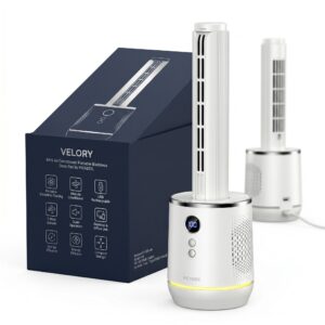 Velory – Mini Air Conditioner Portable Bladeless Desk Fan