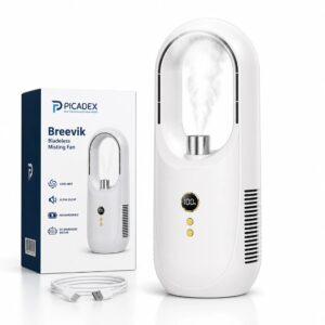 Breevik – Bladeless Desk Fan with Misting